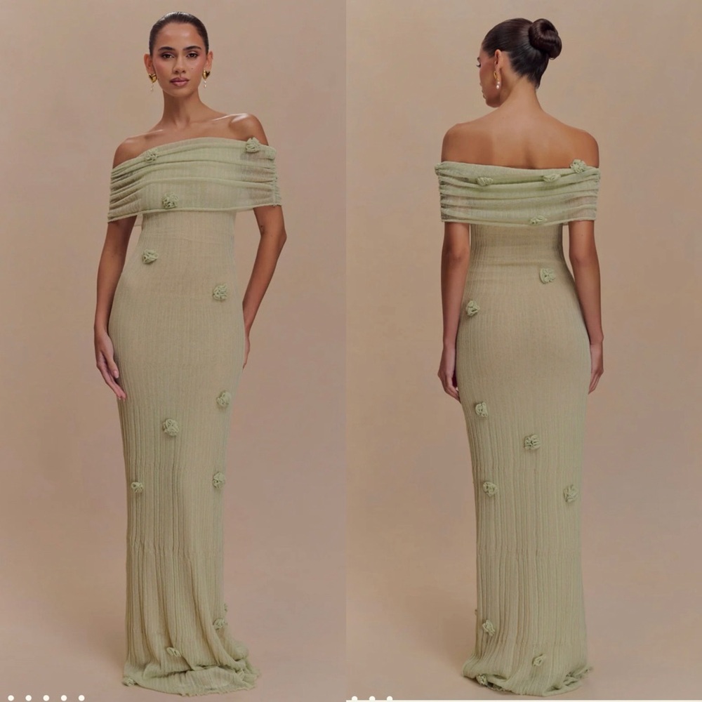 MESHKI Brynn Orchid Knit Maxi Dress